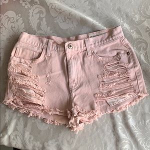 Light Pink Pistola Denim Shorts